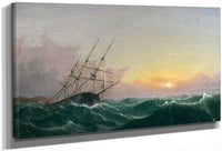 A Storm Breaking Away Spanierman By Fitz Henry Lane Fine Art Print