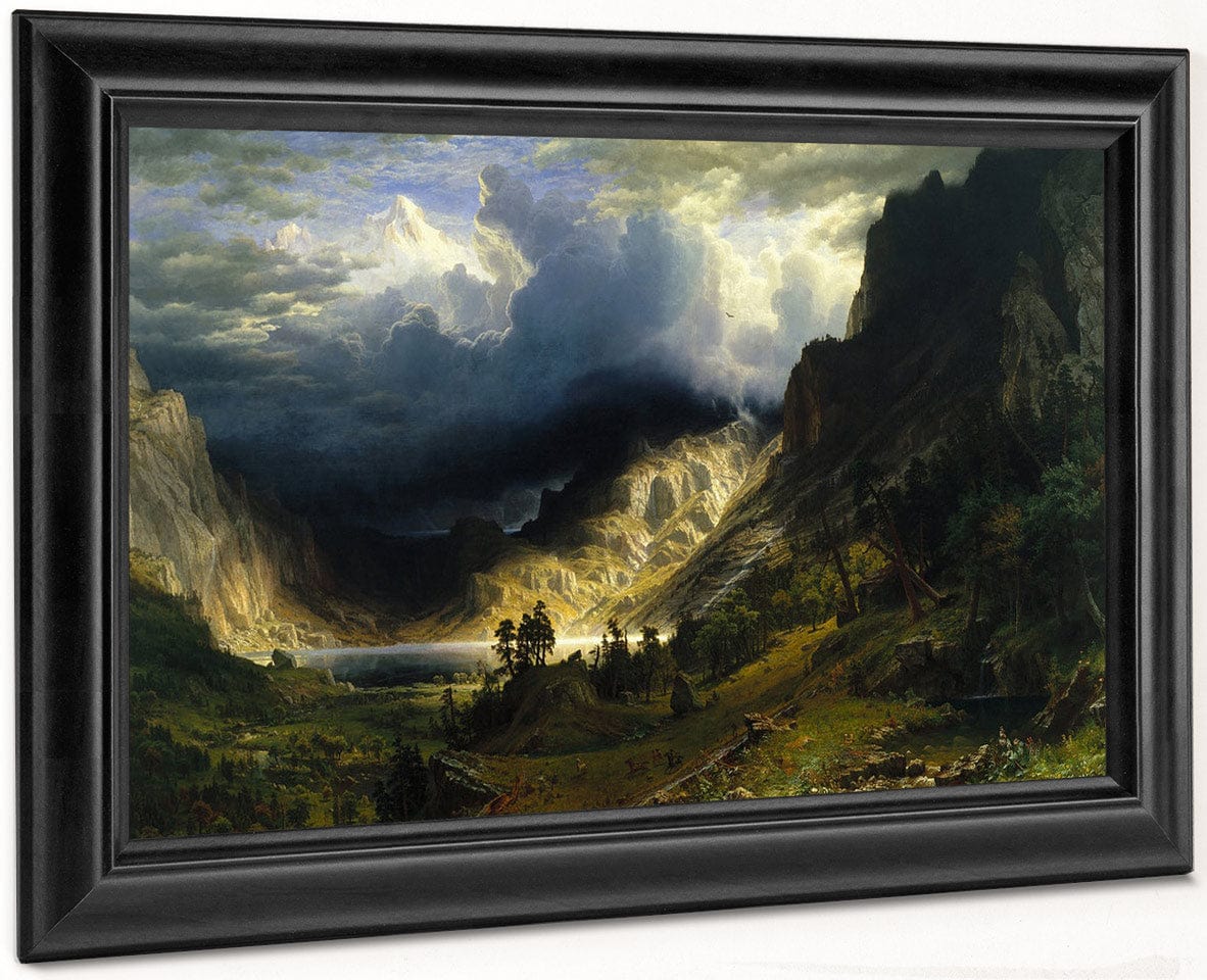 A Storm In The Rocky Mountains Mt Rosalie 1866 By Albert Bierstadt Fine Art Print