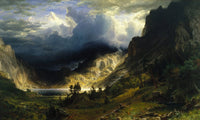 A Storm In The Rocky Mountains Mt Rosalie 1866 By Albert Bierstadt Fine Art Print