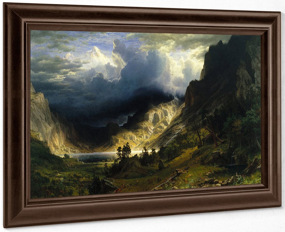 A Storm In The Rocky Mountains Mt Rosalie 1866 By Albert Bierstadt Fine Art Print