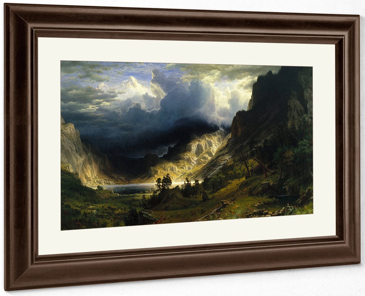 A Storm In The Rocky Mountains Mt Rosalie 1866 By Albert Bierstadt Fine Art Print