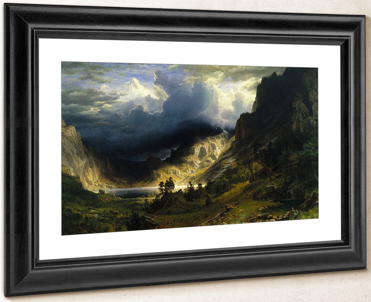 A Storm In The Rocky Mountains Mt Rosalie 1866 By Albert Bierstadt Fine Art Print