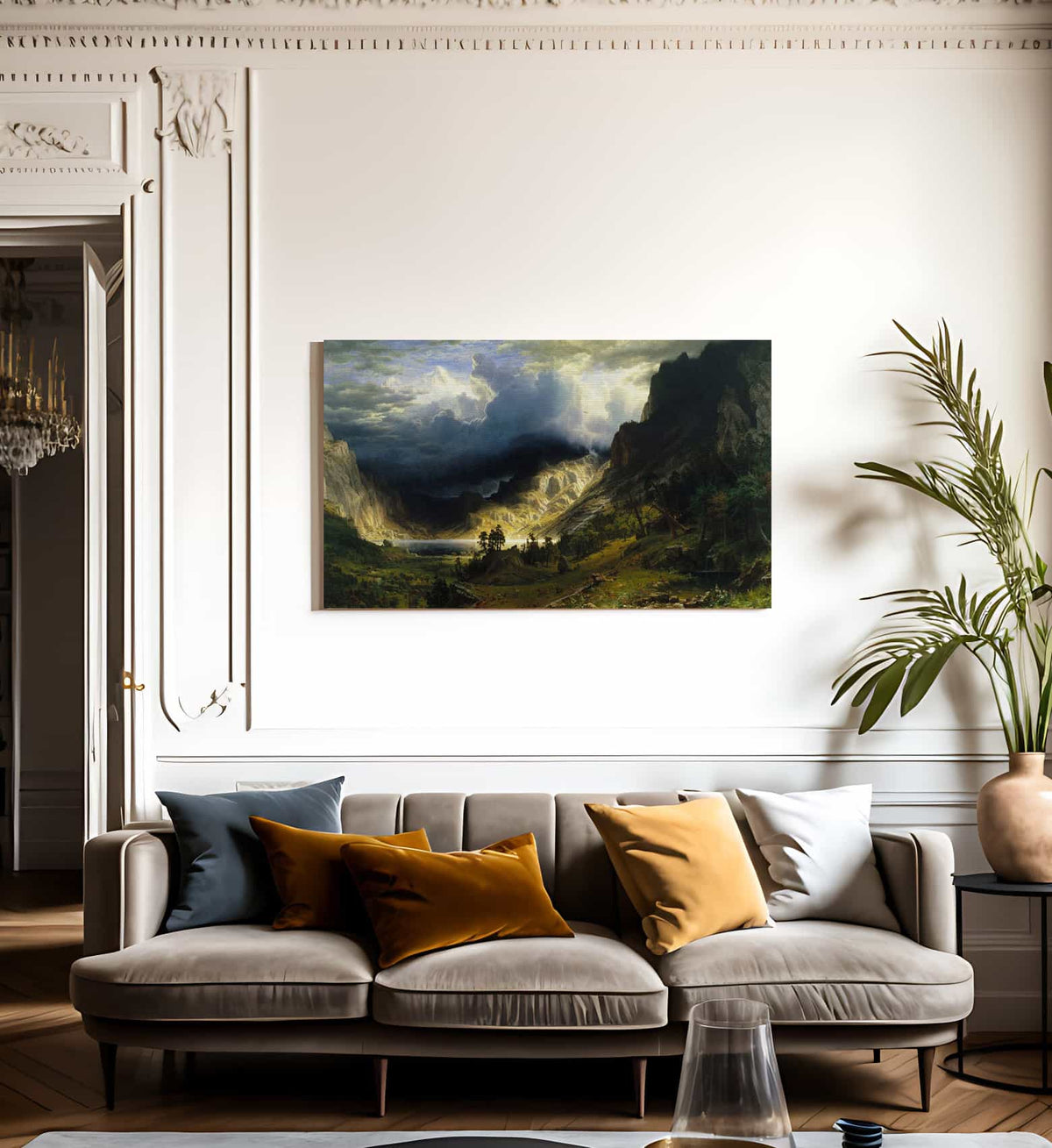 A Storm In The Rocky Mountains Mt Rosalie 1866 By Albert Bierstadt Fine Art Print