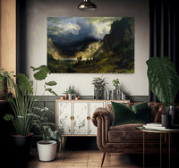 A Storm In The Rocky Mountains Mt Rosalie 1866 By Albert Bierstadt Fine Art Print