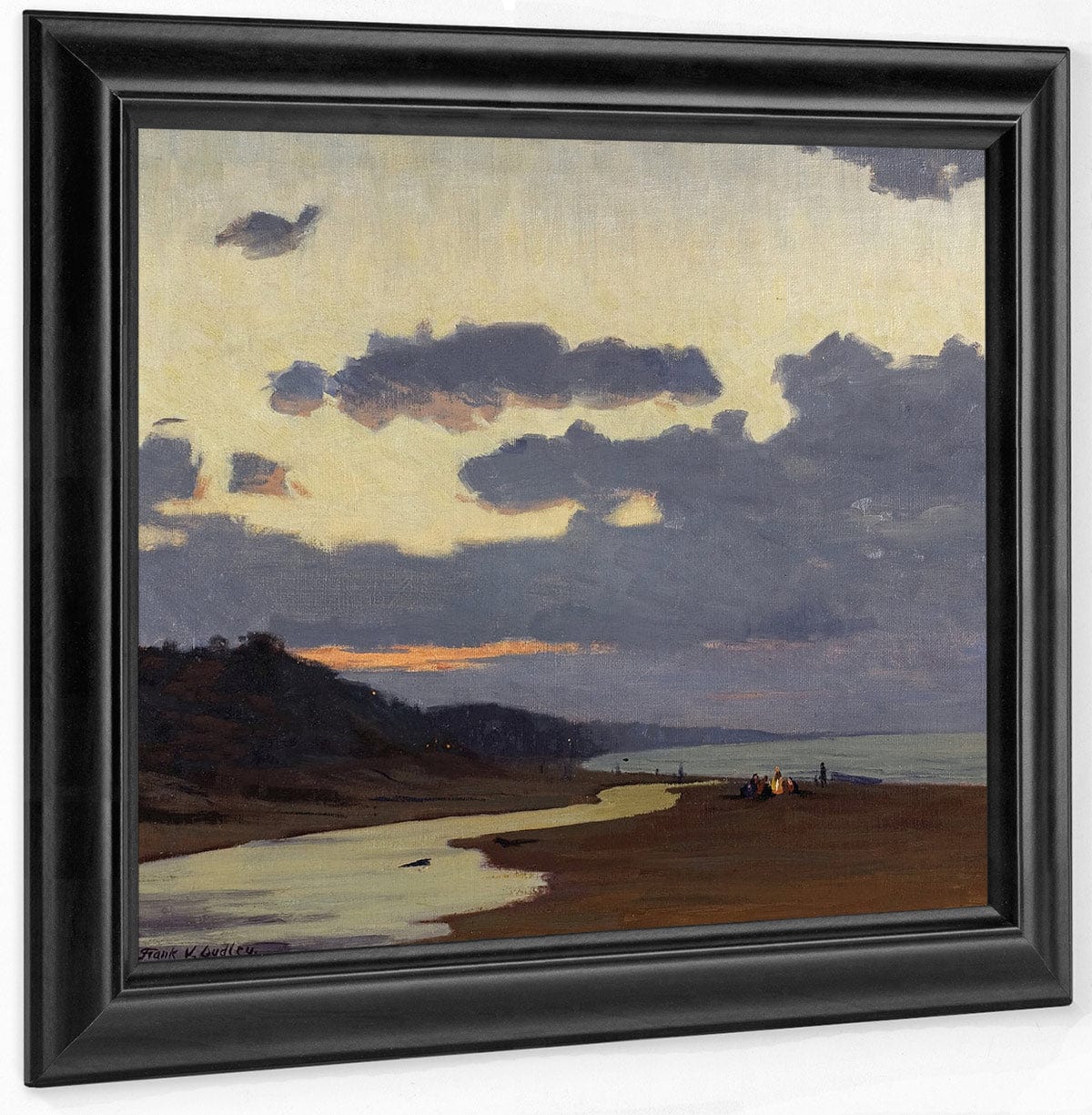 A Stormy Evening By Frank V. Dudley Fine Art Print