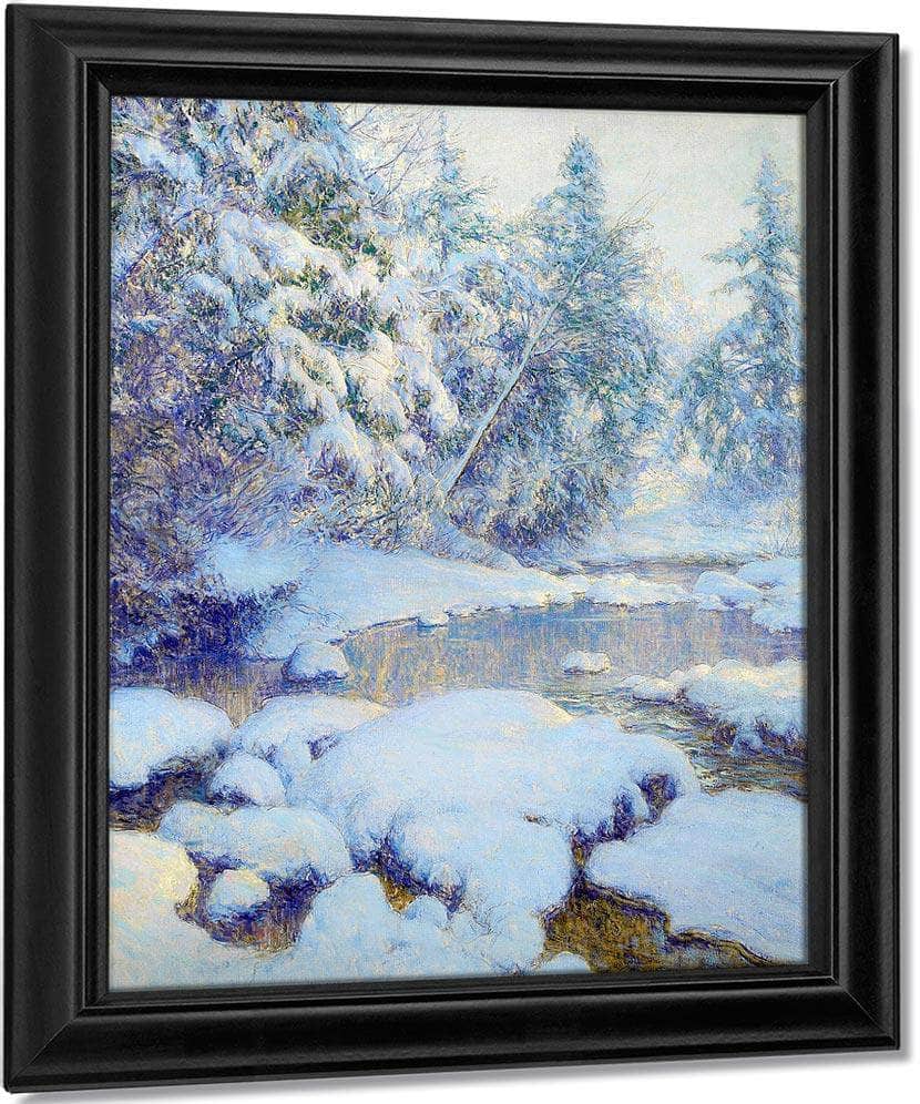 A Stream In Winter By Walter Launt Palmer Fine Art Print