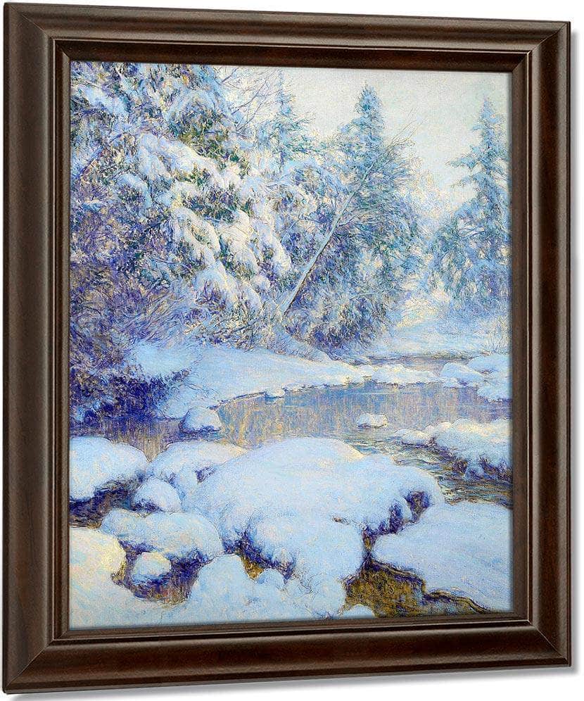 A Stream In Winter By Walter Launt Palmer Fine Art Print