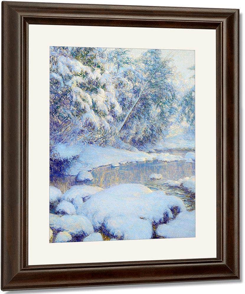 A Stream In Winter By Walter Launt Palmer Fine Art Print