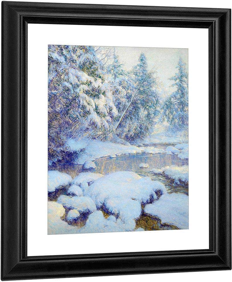 A Stream In Winter By Walter Launt Palmer Fine Art Print