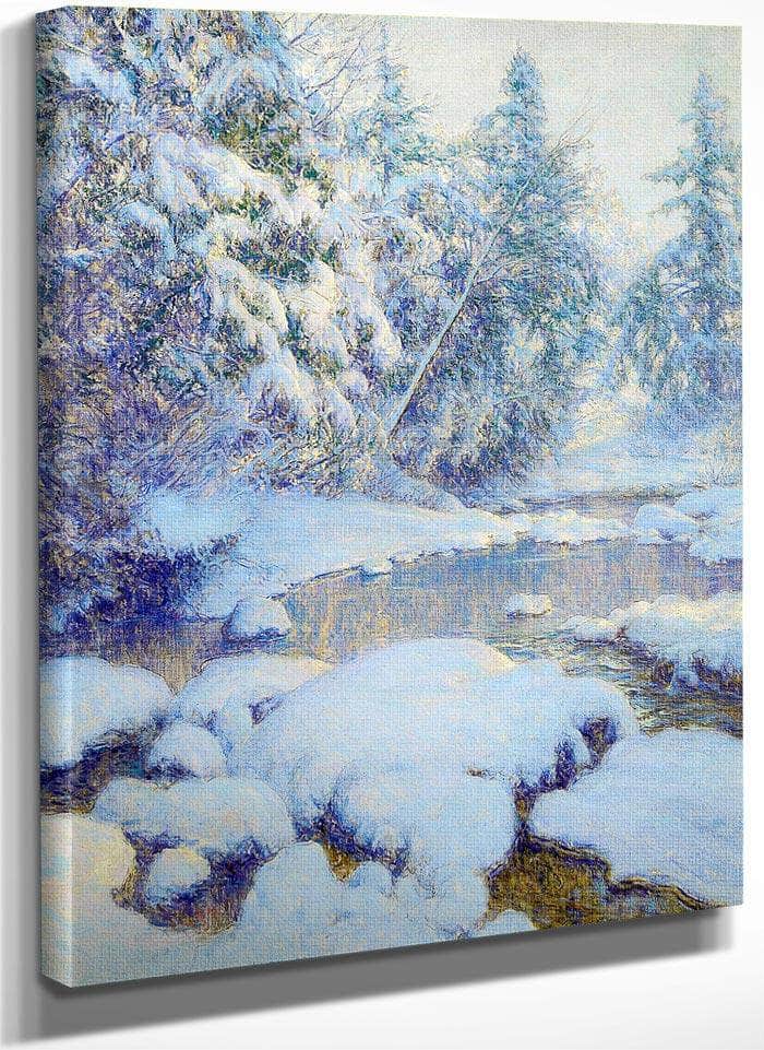 A Stream In Winter By Walter Launt Palmer Fine Art Print