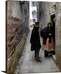 A Street In Venice Painting John Singer Sargent Canvas Art Fine Art Print