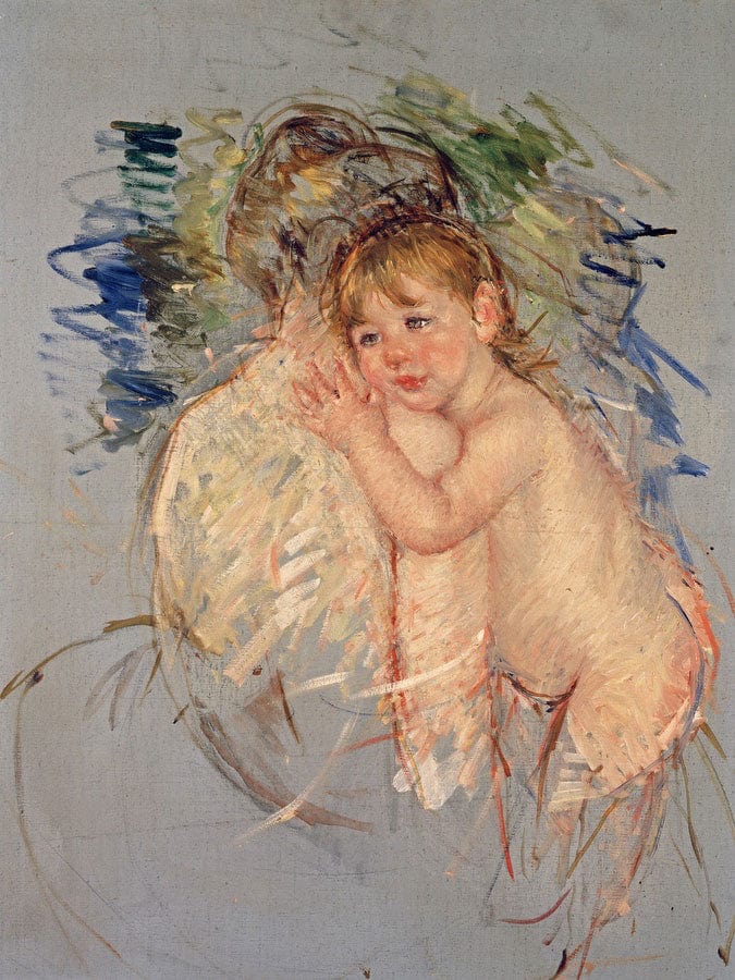 A Study For 'Le Dos Nu' By Mary Cassatt Fine Art Print