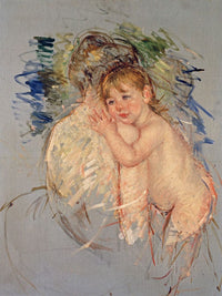 A Study For 'Le Dos Nu' By Mary Cassatt Fine Art Print