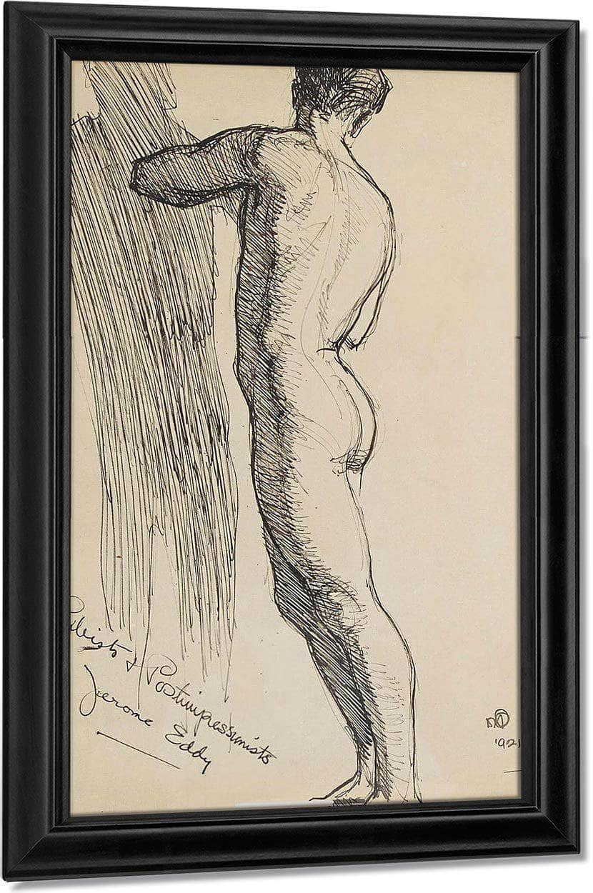A Study Of A Nude By Maynard Dixon Fine Art Print