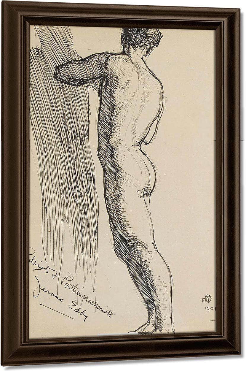 A Study Of A Nude By Maynard Dixon Fine Art Print