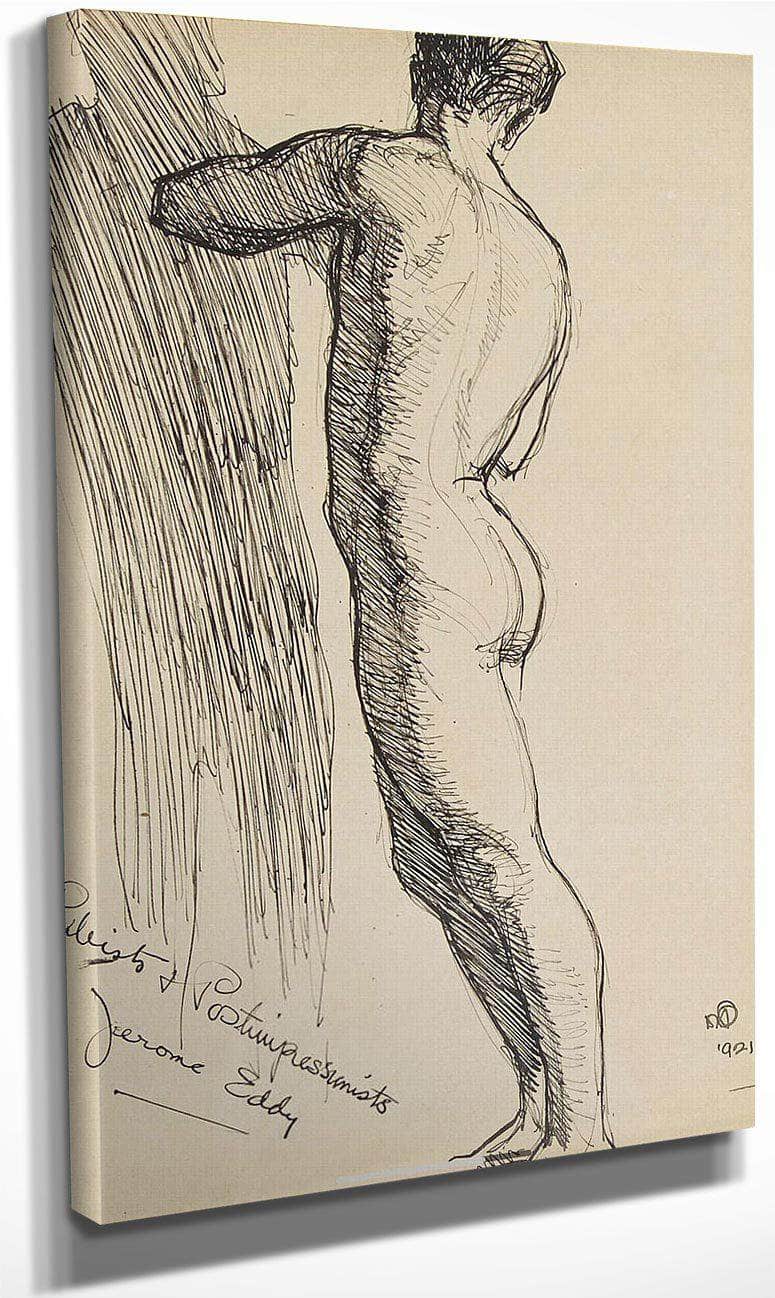 A Study Of A Nude By Maynard Dixon Fine Art Print