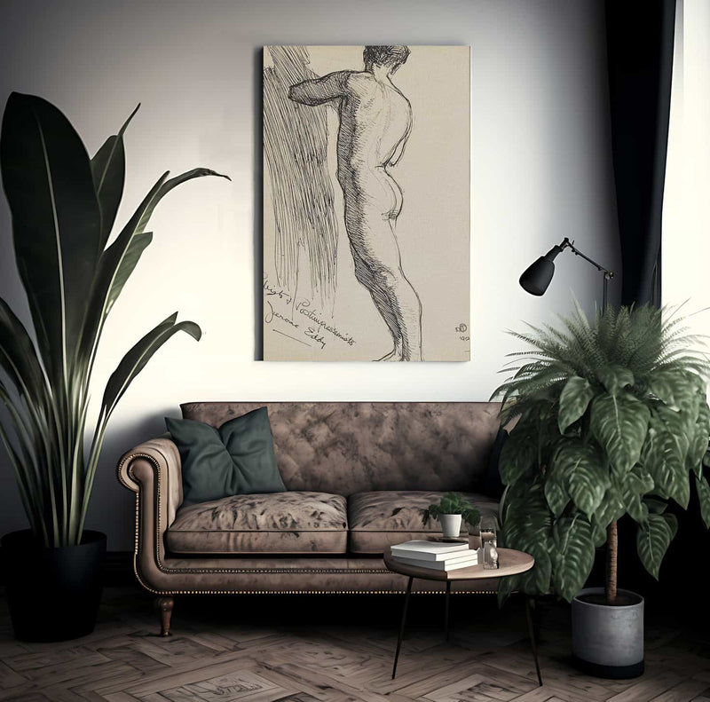 A Study Of A Nude By Maynard Dixon Fine Art Print