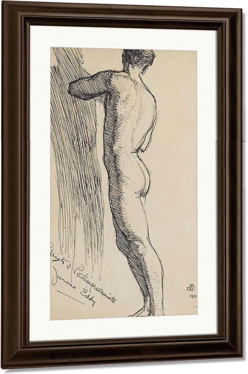 A Study Of A Nude By Maynard Dixon Fine Art Print