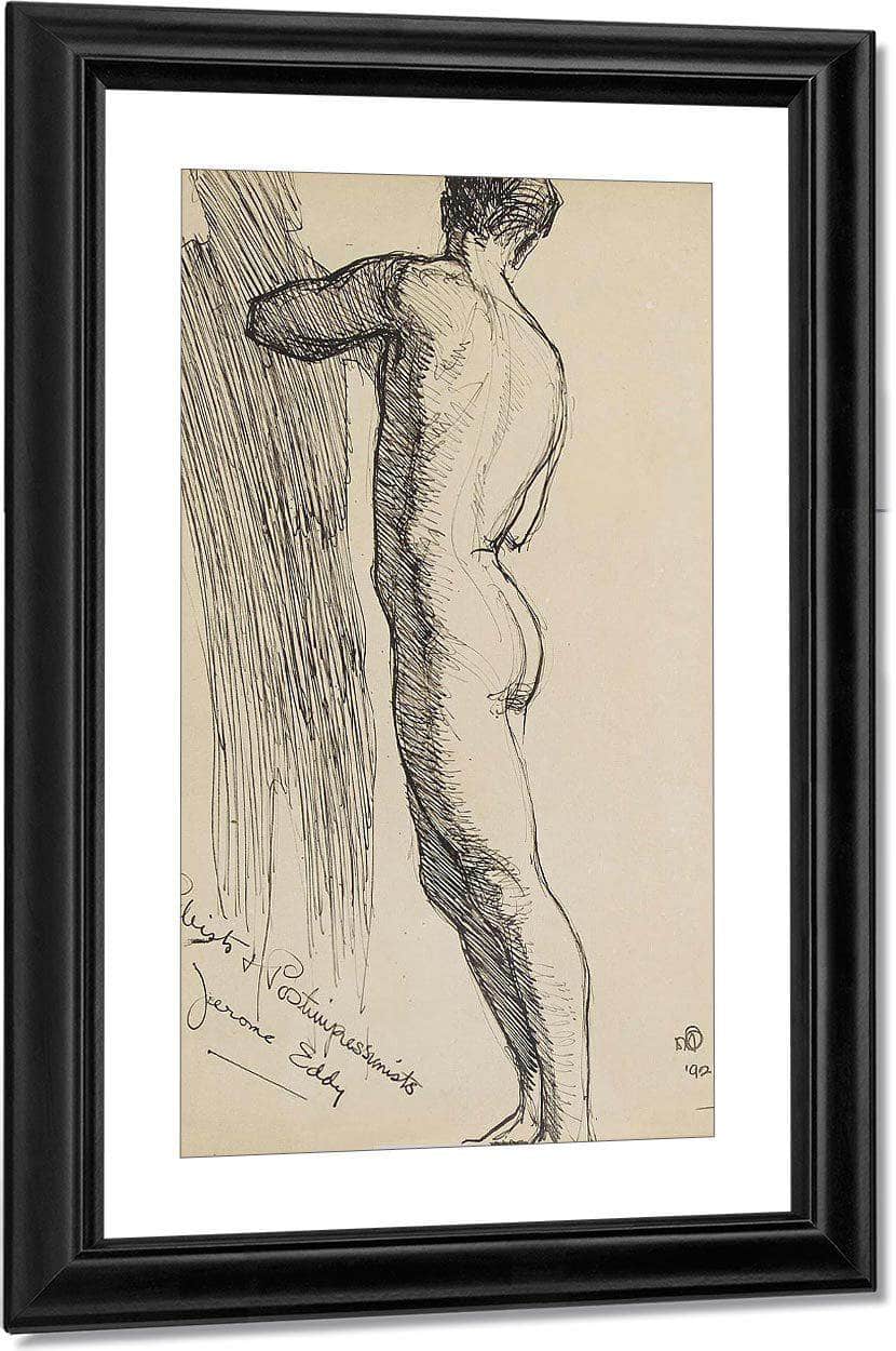 A Study Of A Nude By Maynard Dixon Fine Art Print