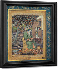 A Sufi Sage   The Personification Of Melancholia 1615 By Farrukh Beg Fine Art Print