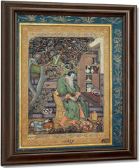 A Sufi Sage   The Personification Of Melancholia 1615 By Farrukh Beg Fine Art Print