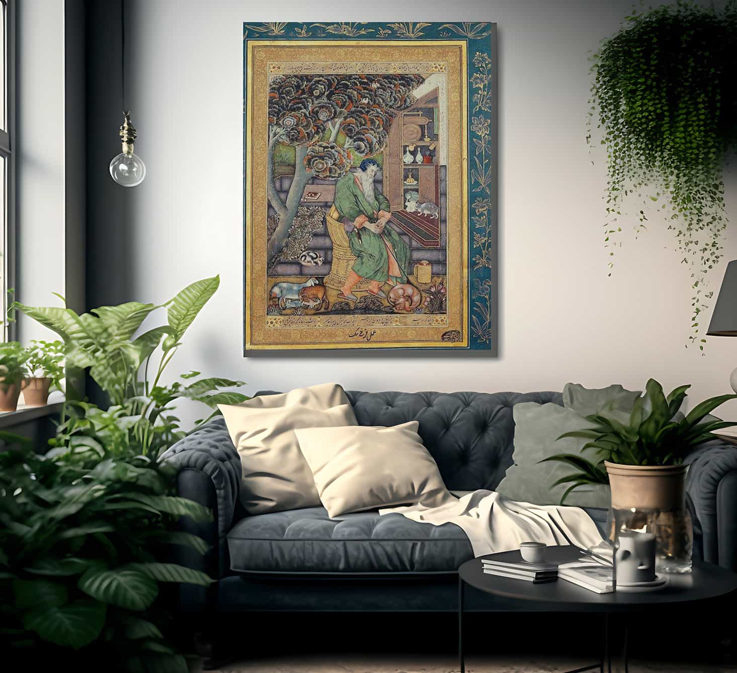 A Sufi Sage   The Personification Of Melancholia 1615 By Farrukh Beg Fine Art Print