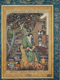 A Sufi Sage   The Personification Of Melancholia 1615 By Farrukh Beg Fine Art Print