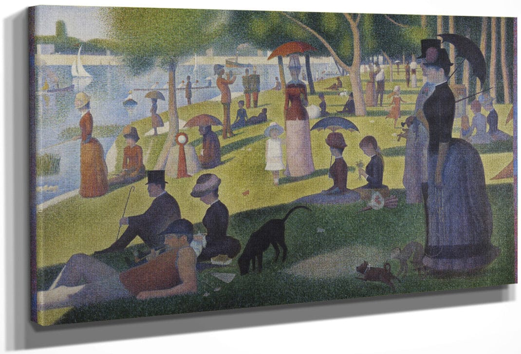 A Sunday On La Grande Jatte    1884 By Georges Pierre Seurat Fine Art Print