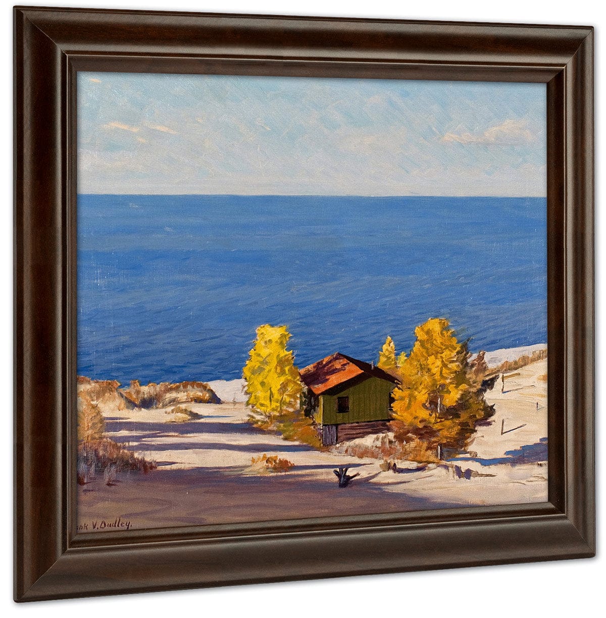 A Sunny Autumn Day By Frank V. Dudley Fine Art Print