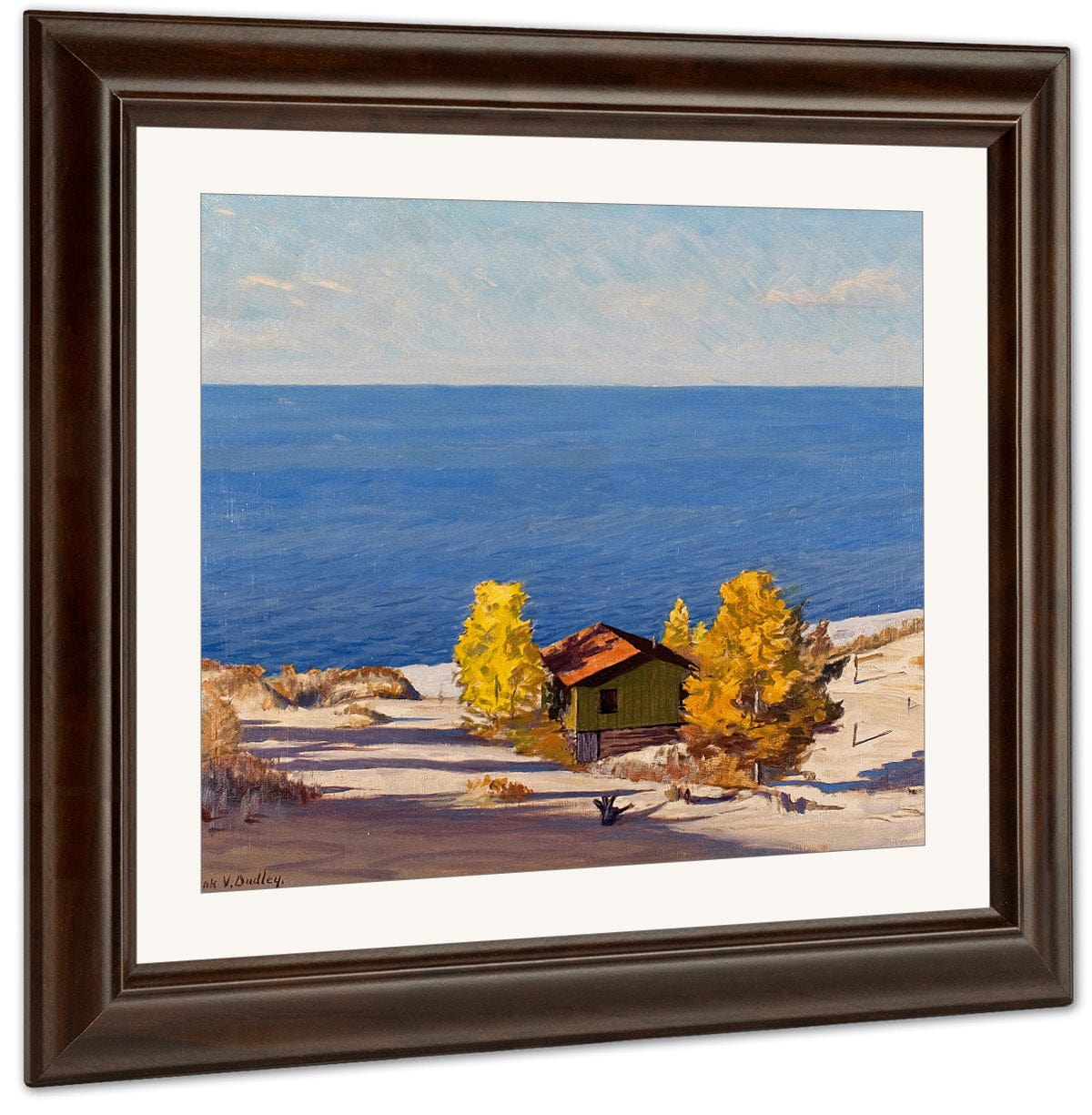 A Sunny Autumn Day By Frank V. Dudley Fine Art Print
