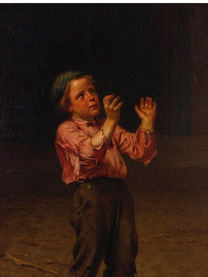 A Sure Catch By John George Brown Fine Art Print