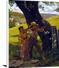 A Sure Shot Painting John George Brown Canvas Art Fine Art Print