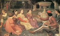 A Tale From The Decameron By John Waterhouse Fine Art Print