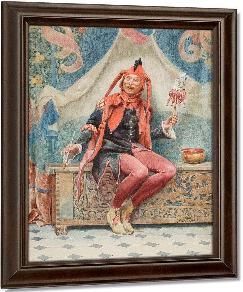 A Touch Of Humor Study By John Watkins Fine Art Print