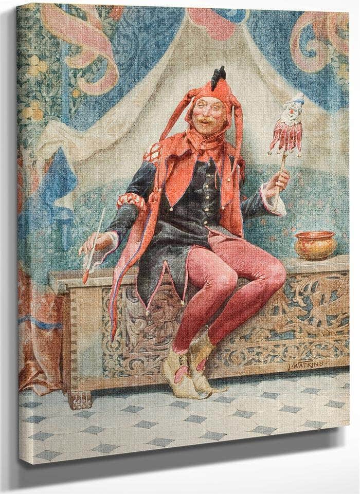 A Touch Of Humor Study By John Watkins Fine Art Print