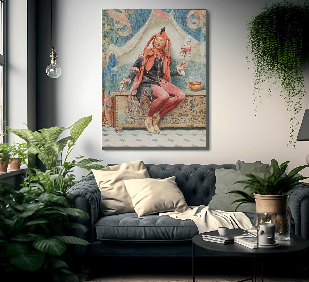 A Touch Of Humor Study By John Watkins Fine Art Print