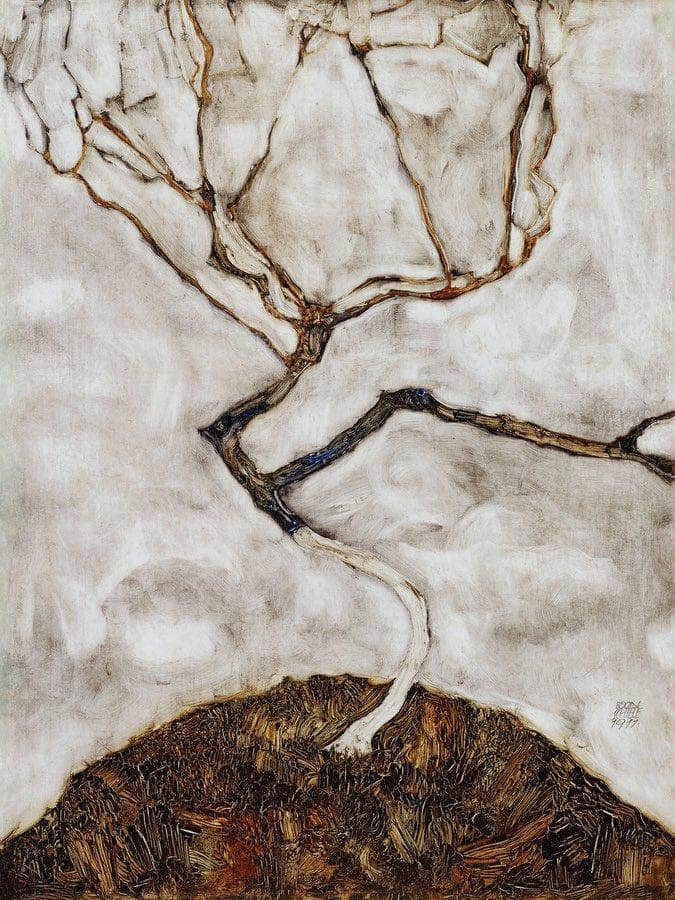 A Tree In Late Autumn 1911 42X33 4Cm Leopold Museum By Egon Schiele Fine Art Print