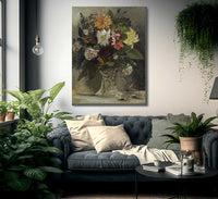 A Vase Of Flowers By Ferdinand Victor Eugene Delacroix Fine Art Print