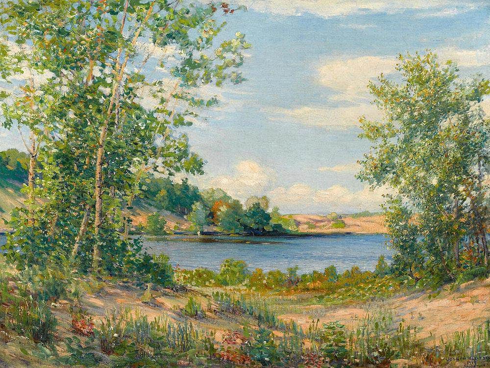 A View Across The Lake, Saugatuck, Michigan, 1919 Fine Art Print