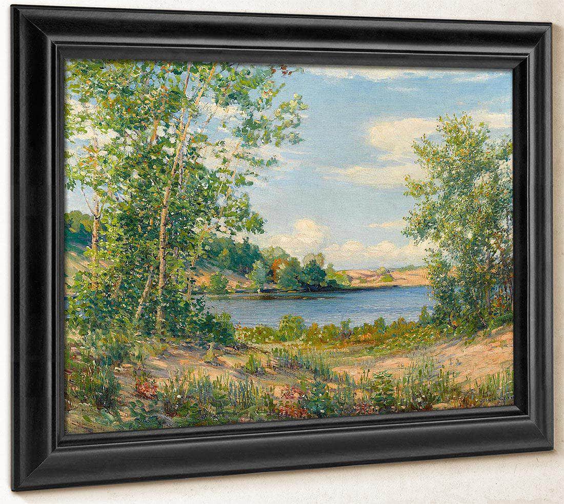 A View Across The Lake, Saugatuck, Michigan, 1919 By Joseph Kleitsch Fine Art Print
