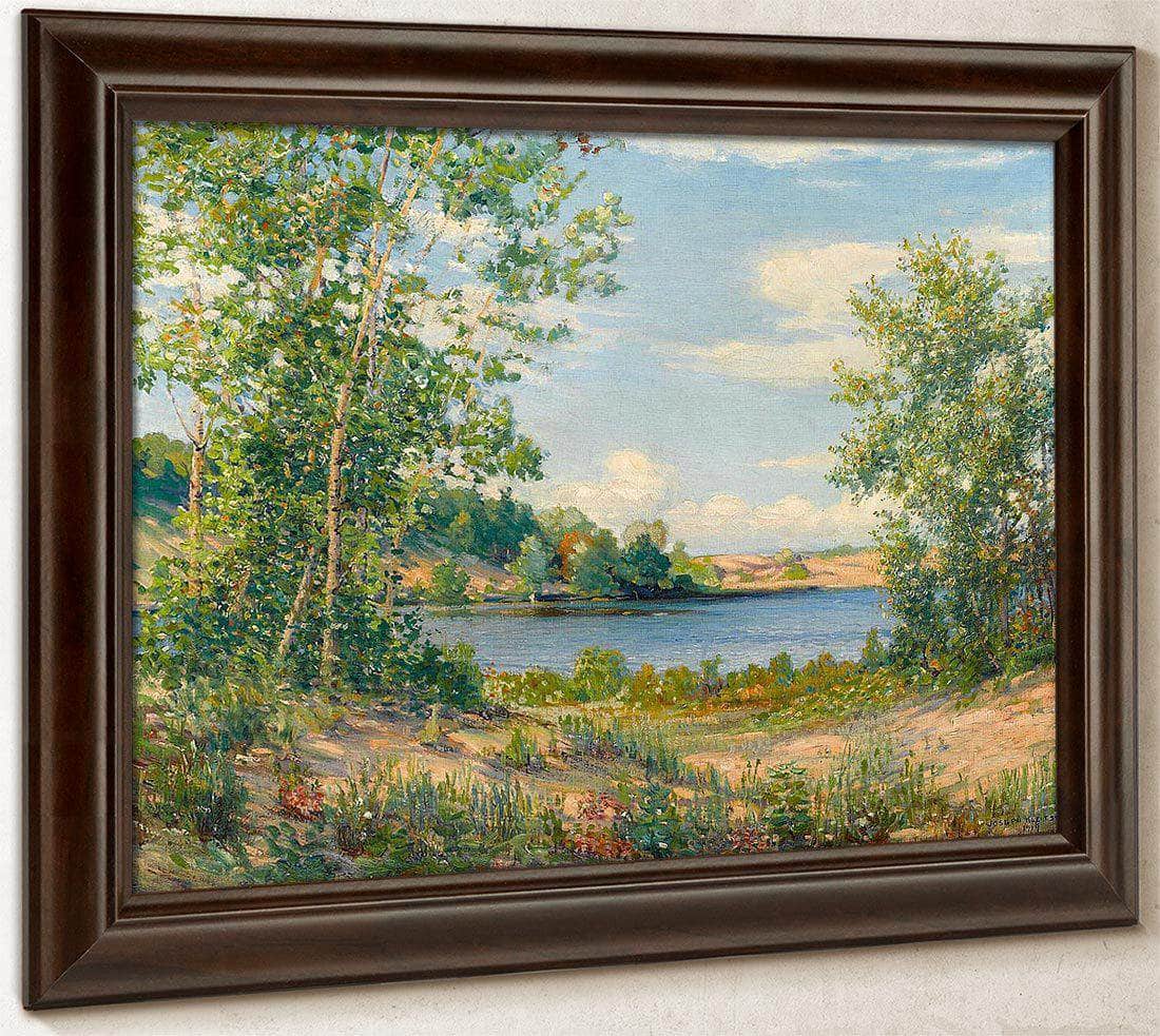 A View Across The Lake, Saugatuck, Michigan, 1919 By Joseph Kleitsch Fine Art Print