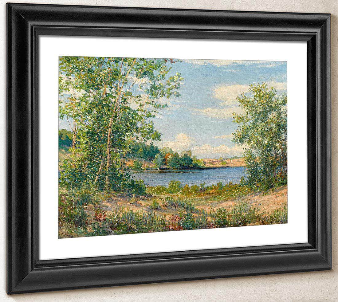 A View Across The Lake, Saugatuck, Michigan, 1919 By Joseph Kleitsch Fine Art Print