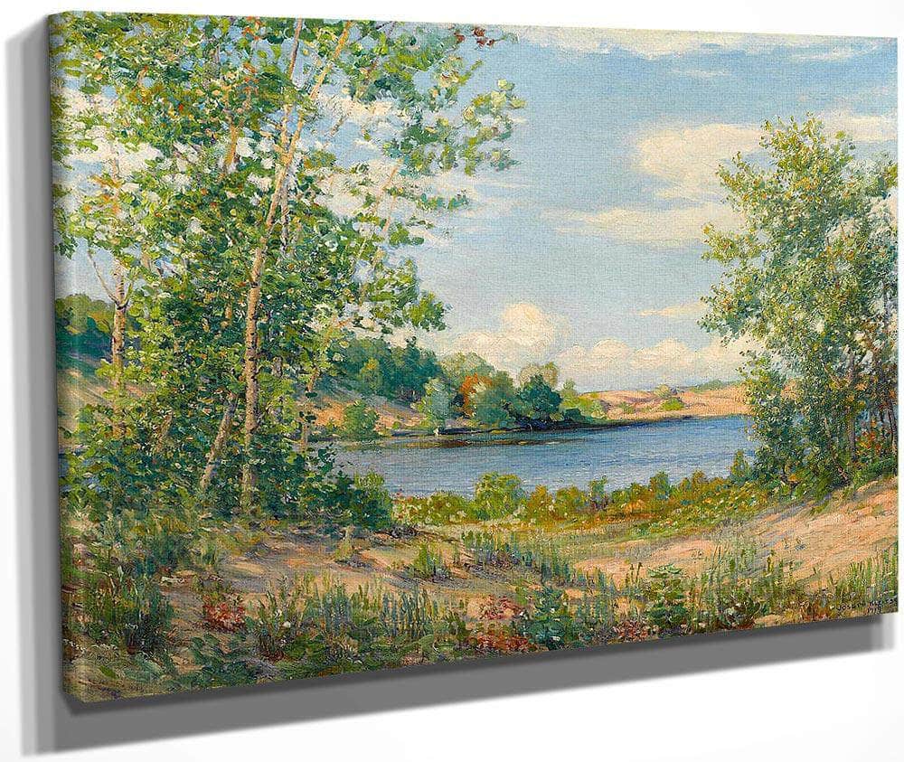 A View Across The Lake, Saugatuck, Michigan, 1919 By Joseph Kleitsch Fine Art Print
