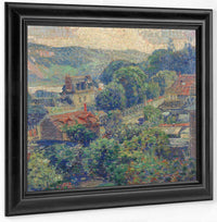 A View Of A French Village, 1926 Fine Art Print