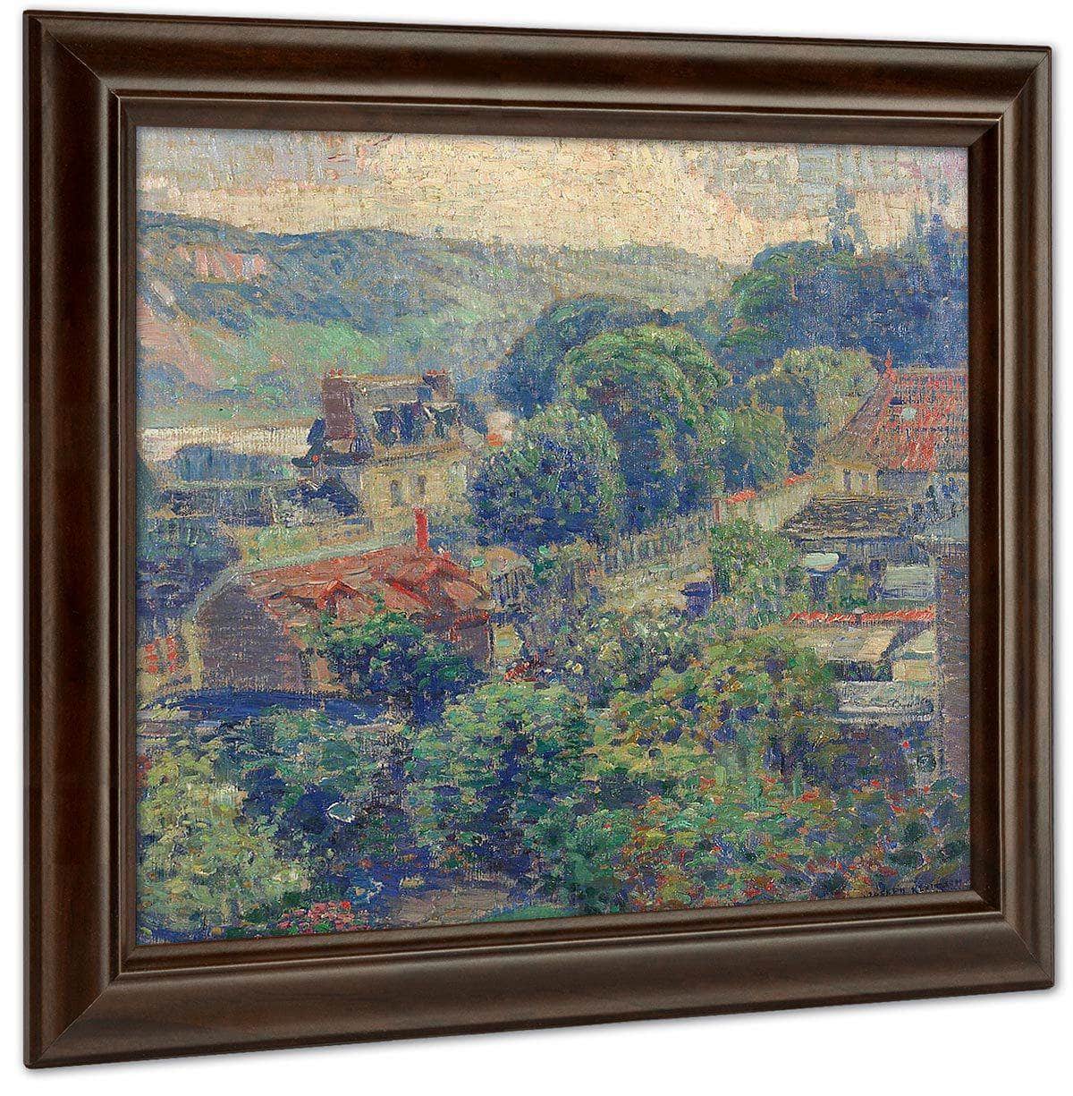 A View Of A French Village, 1926 Fine Art Print