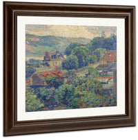 A View Of A French Village, 1926 Fine Art Print