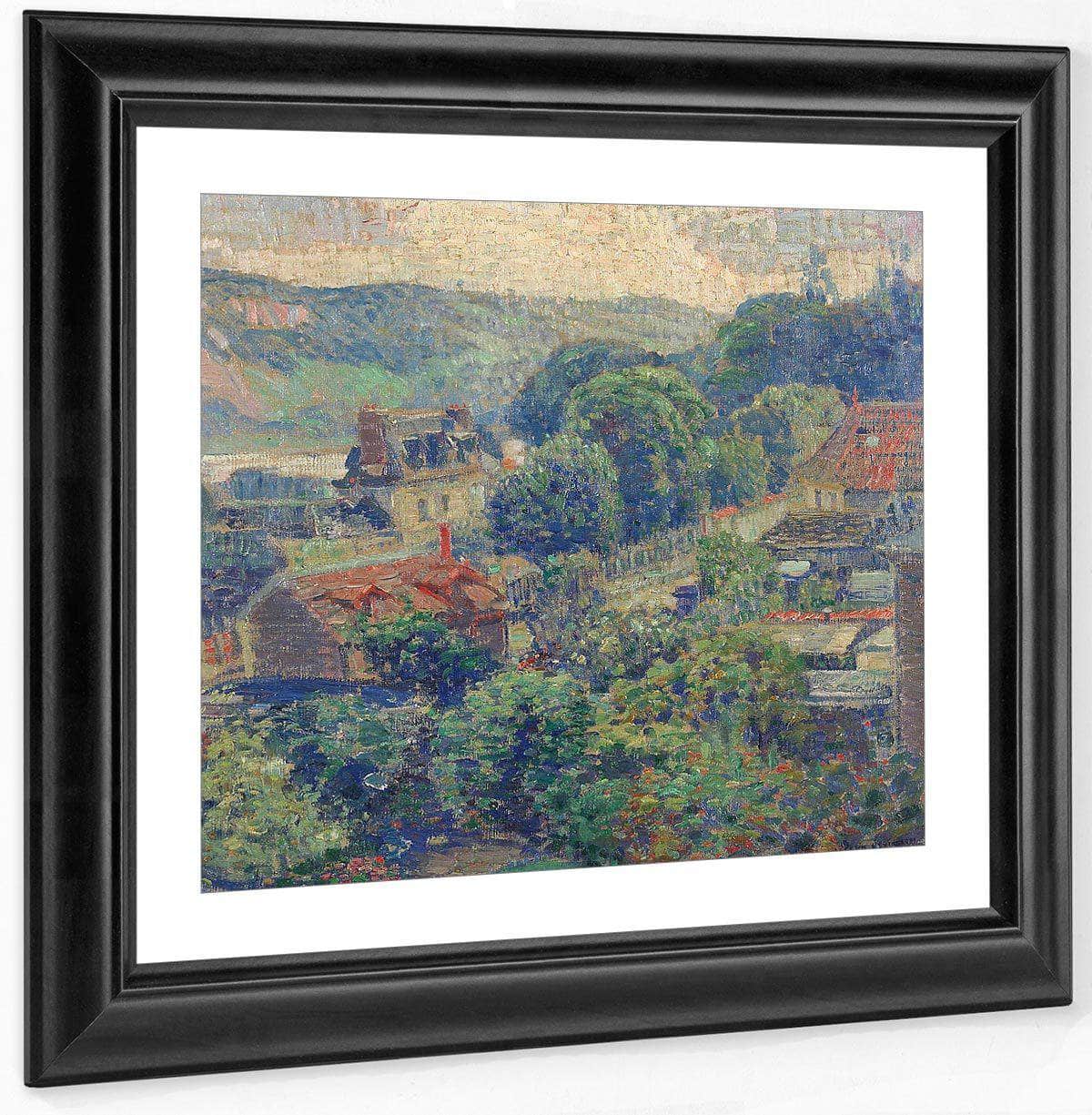 A View Of A French Village, 1926 Fine Art Print