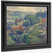 A View Of A French Village, 1926 By Joseph Kleitsch Fine Art Print