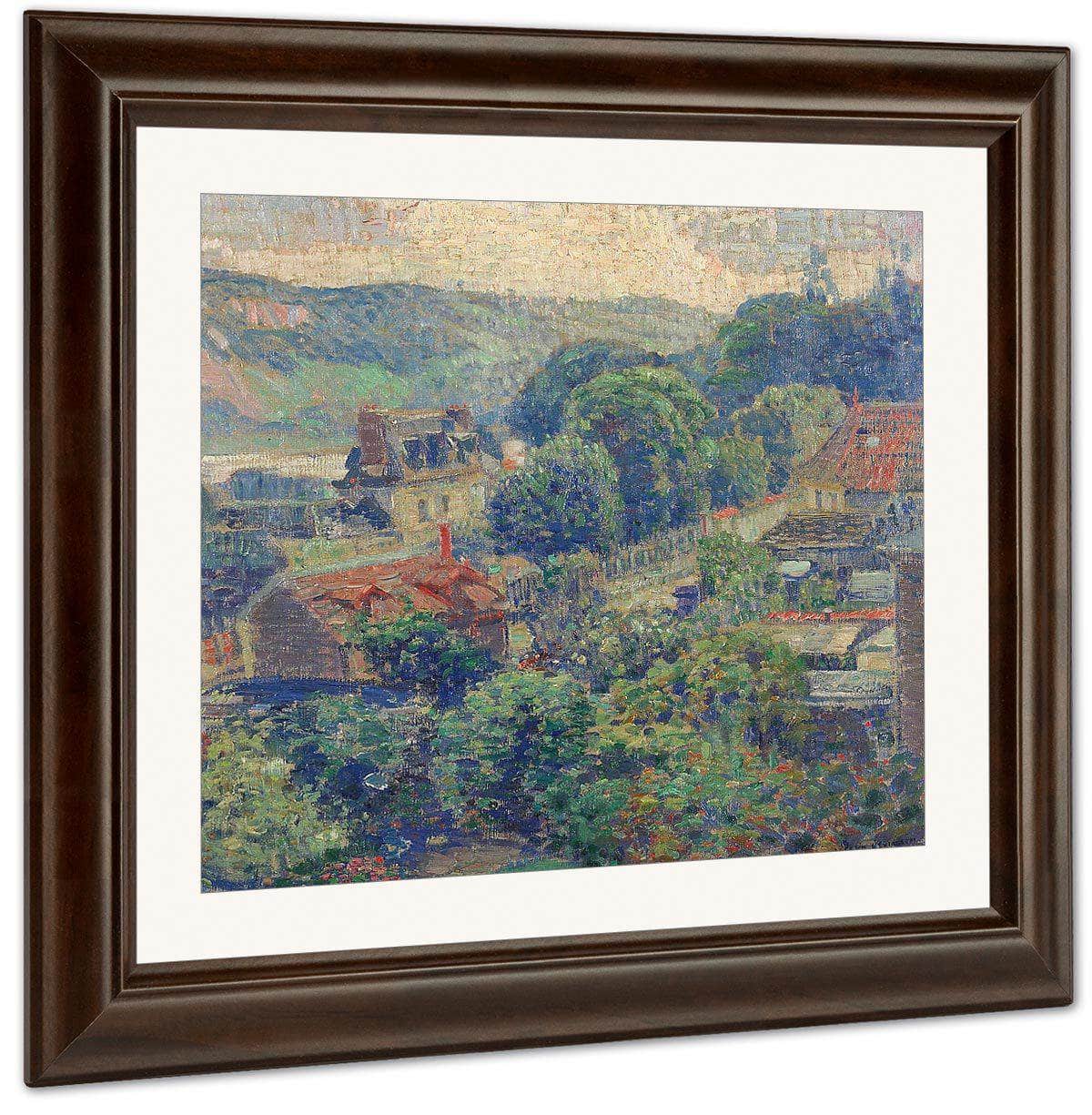 A View Of A French Village, 1926 By Joseph Kleitsch Fine Art Print