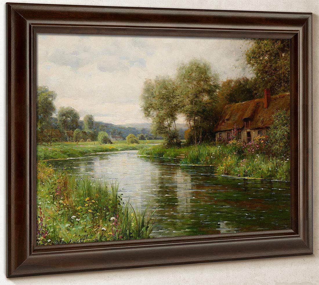 A View Of Risle Valley, Normandy By Louis Aston Knight Fine Art Print